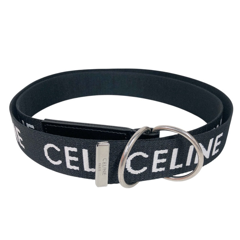 セリーヌ CELINE ミディアムダブルリングベルト ブラック ジャガード