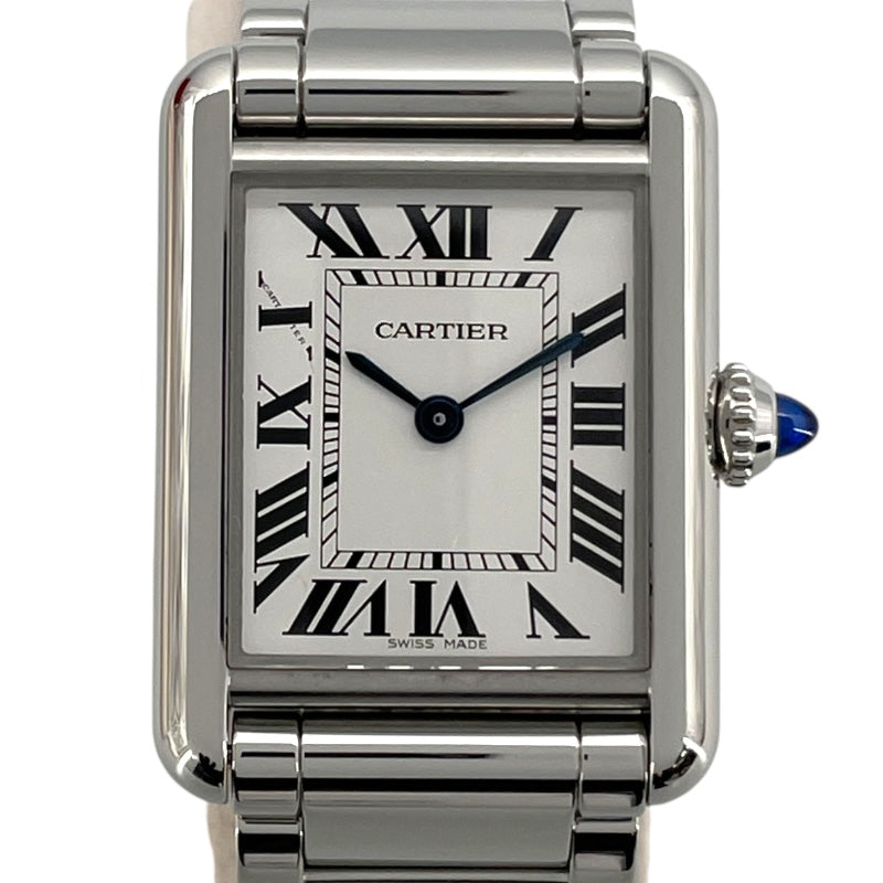 [カルティエ]WSTA0051★タンク マスト スチール ストラップ カルティエ Cartier タンク マスト SM WSTA0051 シルバー SS