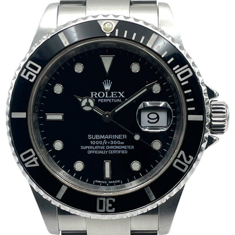 Rolex サブマリーナ 黒 自動巻き時計 オマージュ ロレックス ROLEX サブマリーナ 16610 ブラック SS 自動巻き メンズ