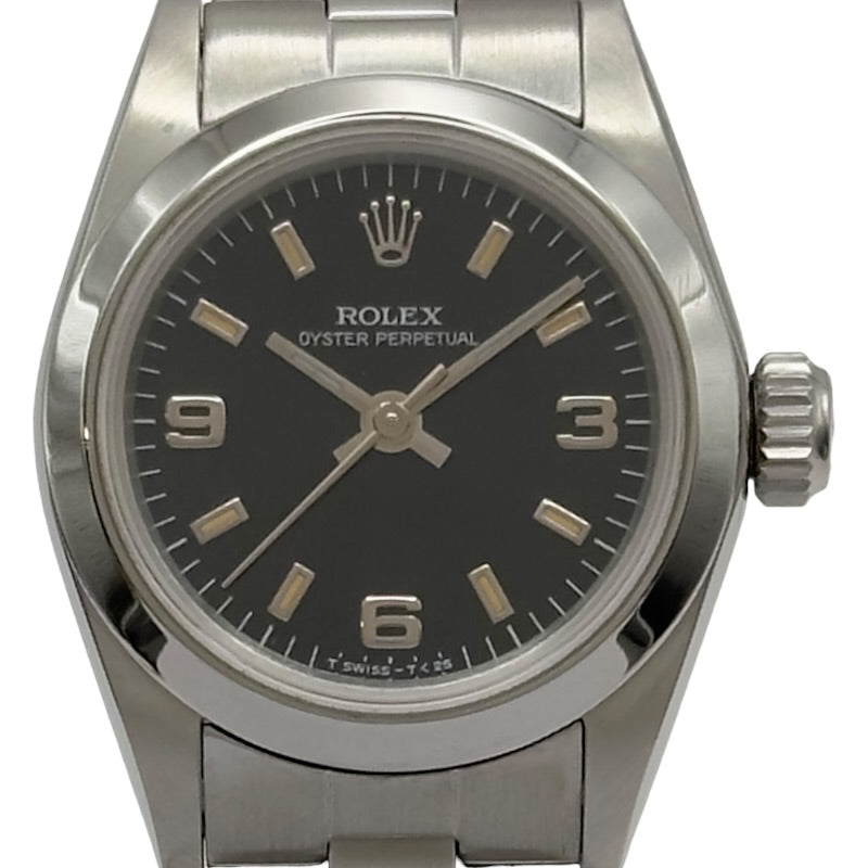 ロレックス ROLEX オイスターパーペチュアル デイト 67180 ブラック
