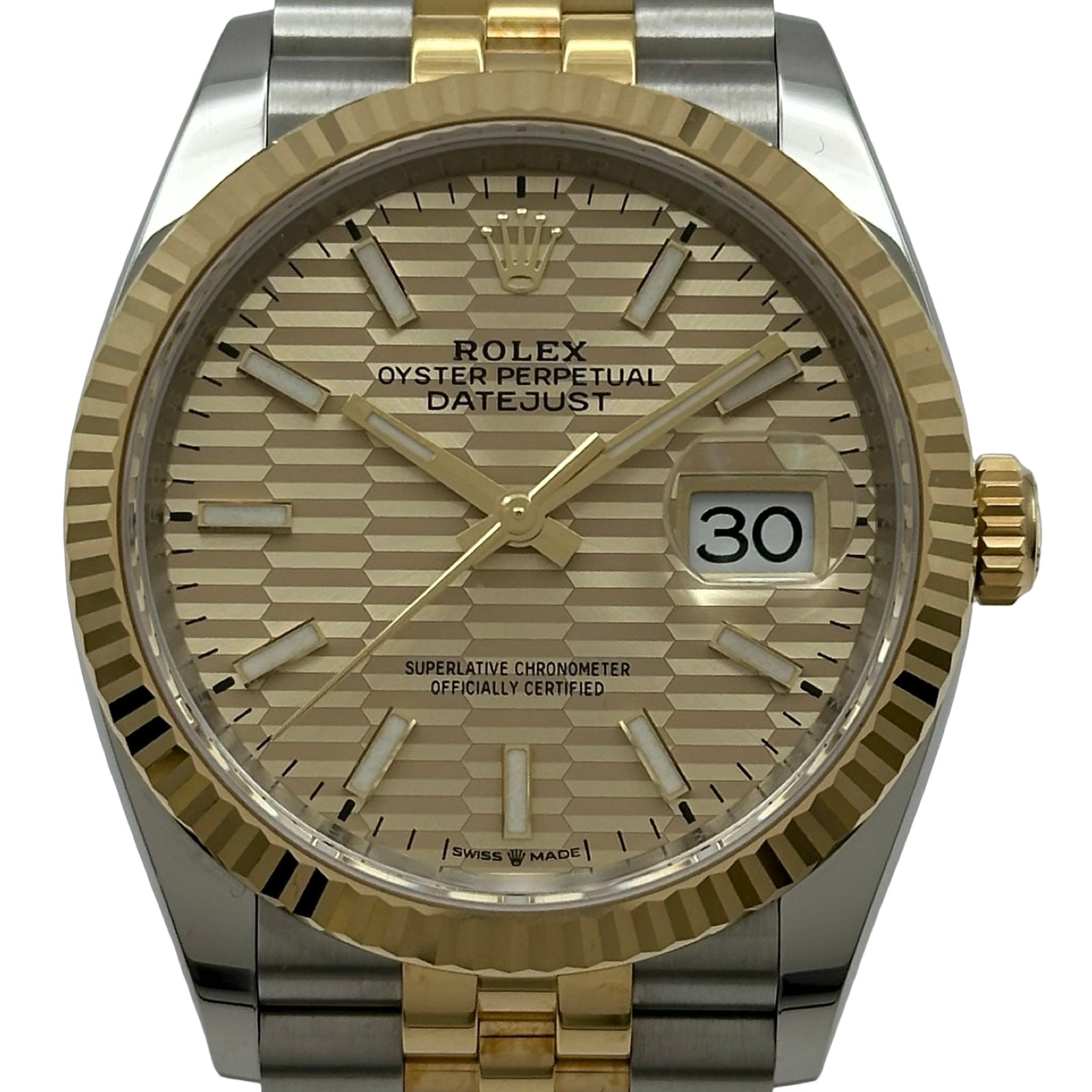 ロレックス ROLEX デイトジャスト36 フルーテッドモチーフ 126233 