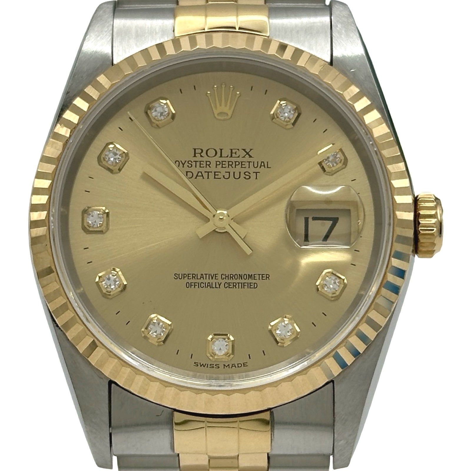 ロレックス ROLEX デイトジャスト 16233G シャンパンゴールド ゴールド 