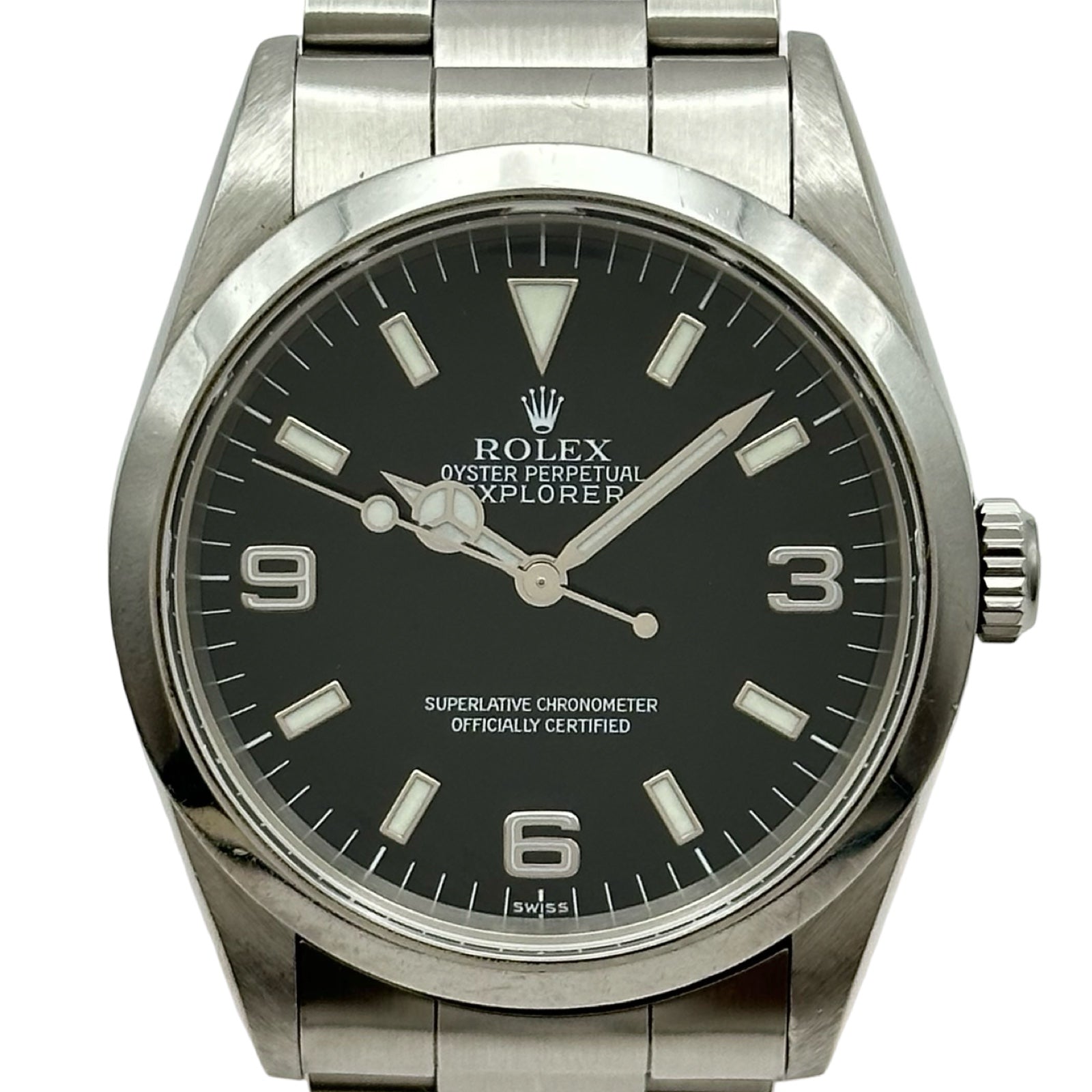 ROLEX 14270 エクスプローラ オイスターブレス 1コマステンレス ロレックス ROLEX エクスプローラー1 14270 ブラック ステンレス