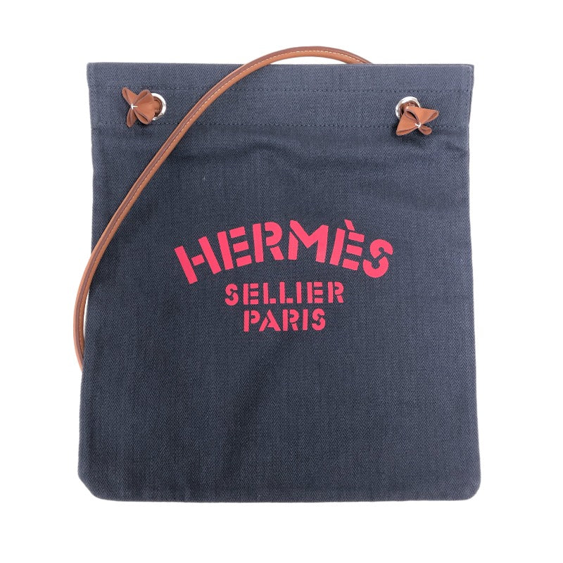 エルメス HERMES アリーヌMM B刻 ネイビー×ゴールド シルバー金具 トワルシェブロン レディース ショルダーバッグ |  中古ブランドリユースショップ OKURA(おお蔵)