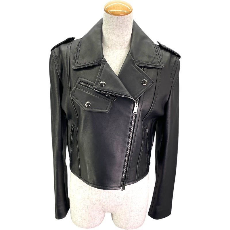 フェンディ FENDI レザーライダースジャケット FPJ621 ブラック レザー