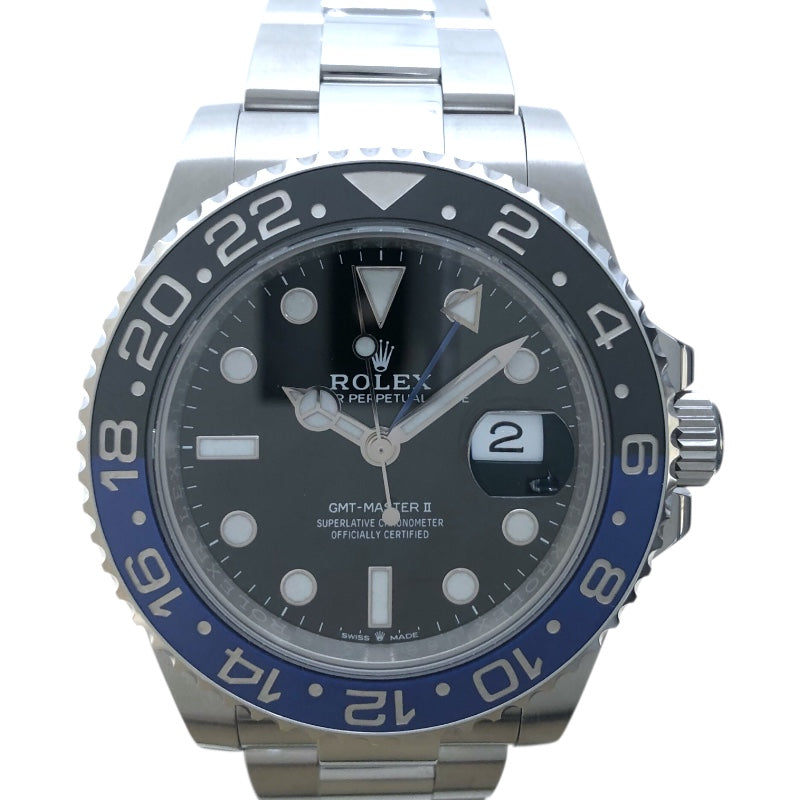 ロレックス ROLEX GMTマスター2 126710BLNR ブラック ステンレス 