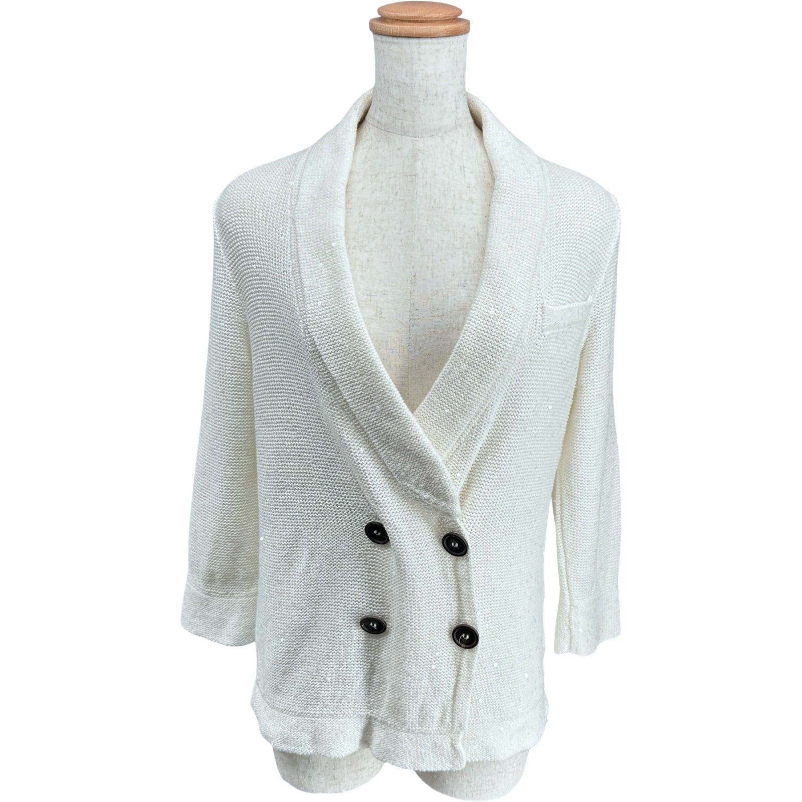 ✨ブルネロクチネリ　スパンコールのロングカーディガン✨ ブルネロクチネリ BRUNELLO CUCINELLI スパンコールサマーニット
