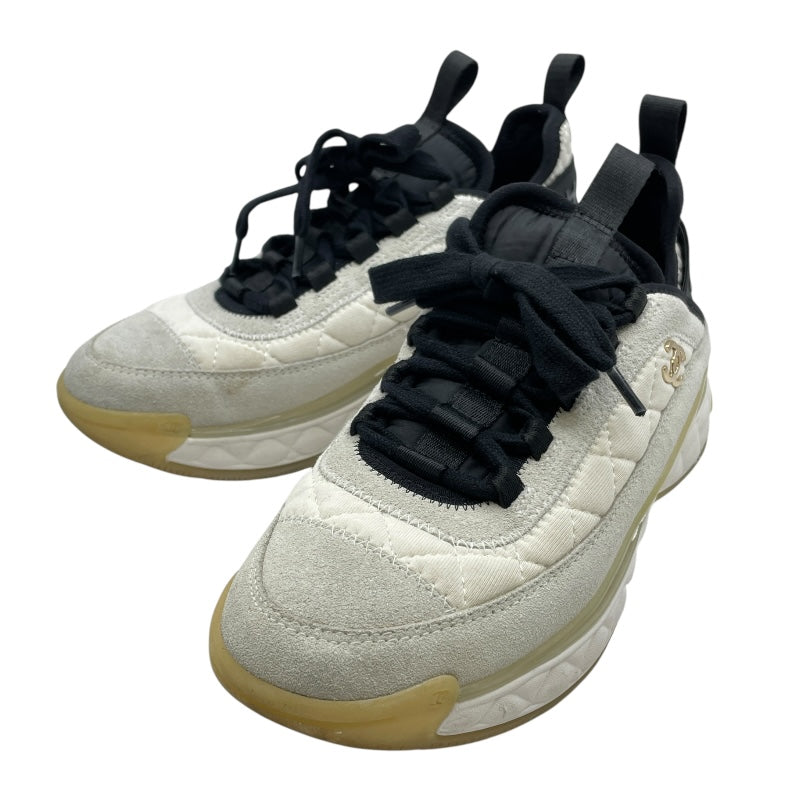 シャネル CHANEL ココマークファブリックローカットスニーカー G38501