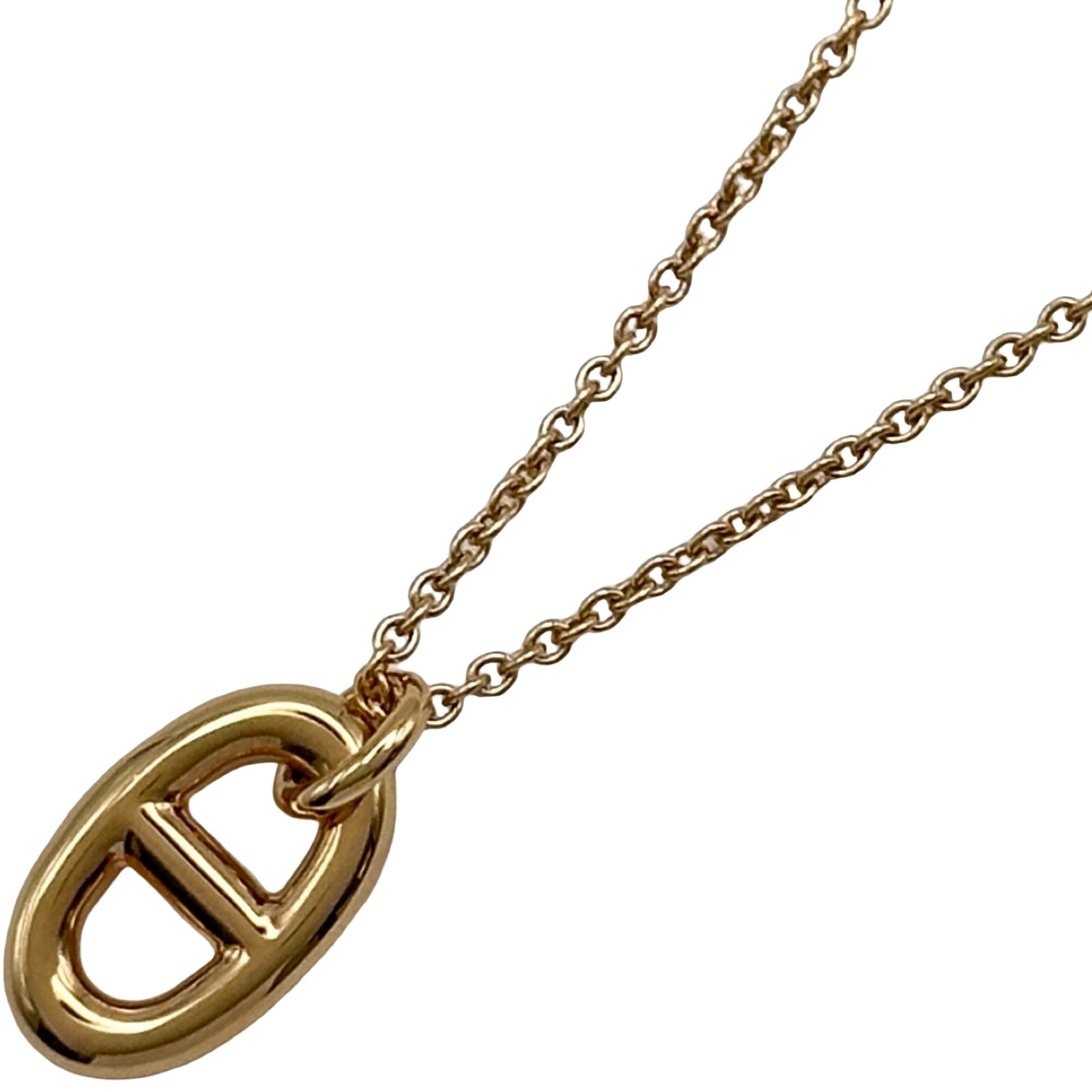 エルメス HERMES ファランドール ネックレス PM ピンクゴールド HERMES 