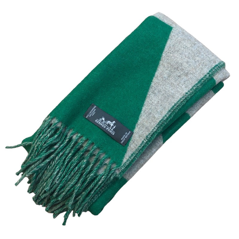 エルメス カシミヤ ストール グリーン エルメス カシミアストール ユニセックス エルメス HERMES