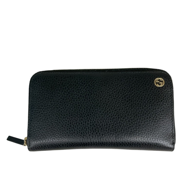 ✨最終値下げGUCCI財布☆*°レザー☆*°ブラック グッチ GUCCI インターロッキングG 長財布 509644 ブラック