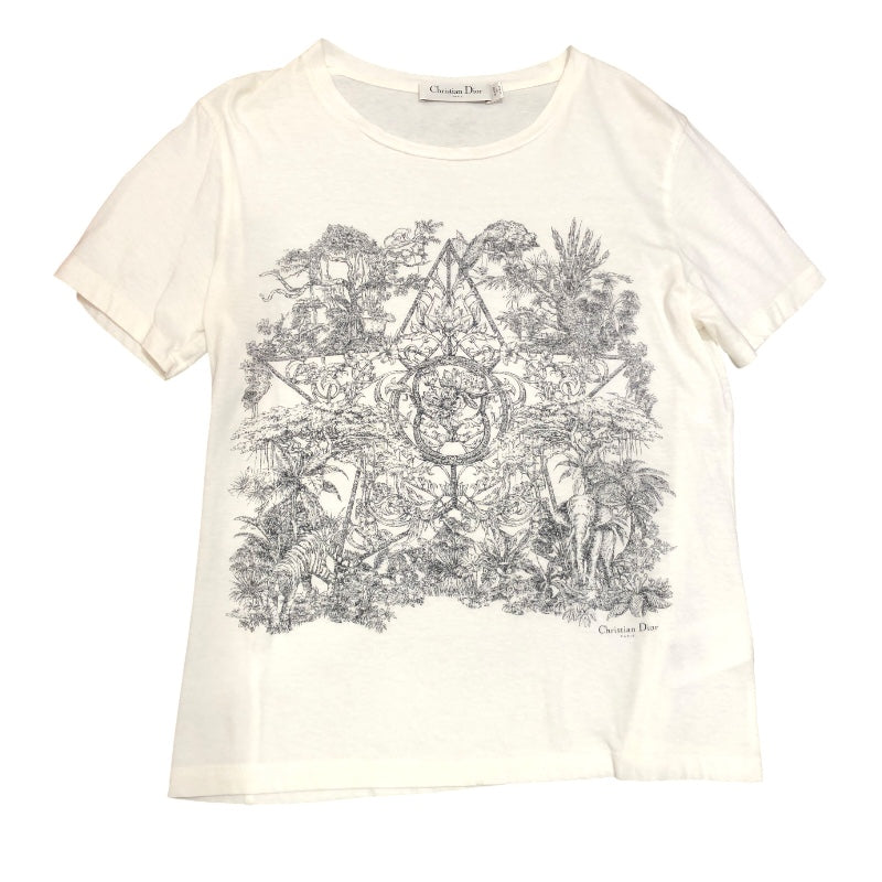 クリスチャン・ディオール Christian Dior Etoile de Voyage Tシャツ 343T09A4501 コットン 半袖Ｔシャツ レディース 中古 クリスチャン・ディオール Christian Dior Etoile de Voyage T