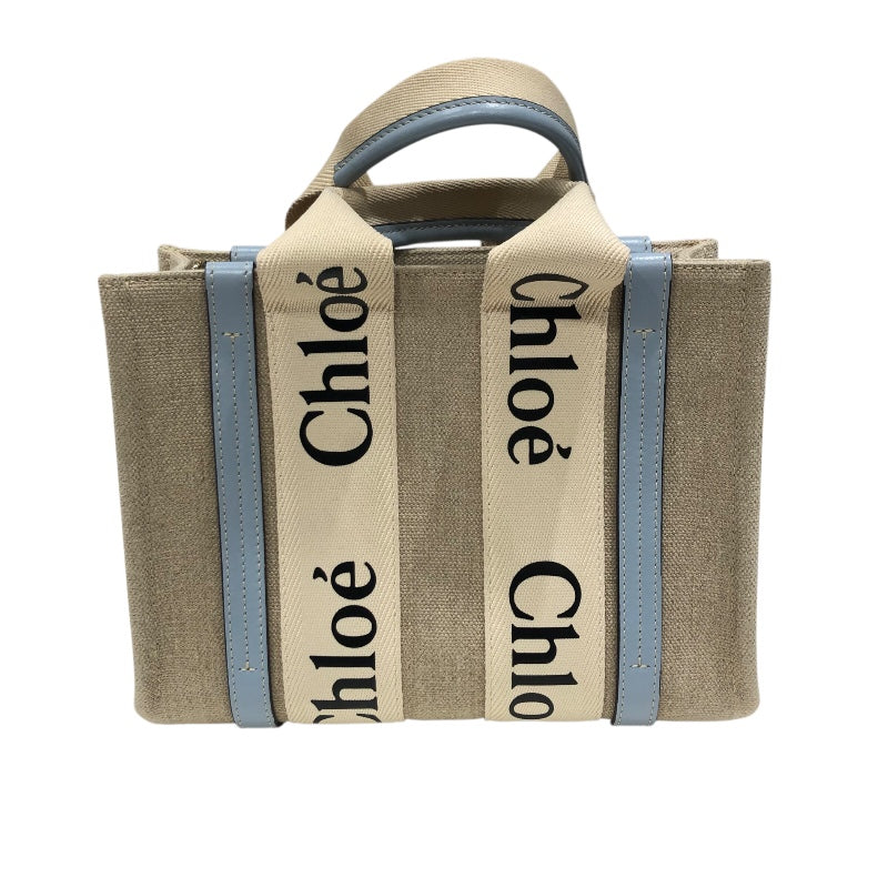 90~00's Chloe オールドクロエ レザー切り返し 大判トートバッグ