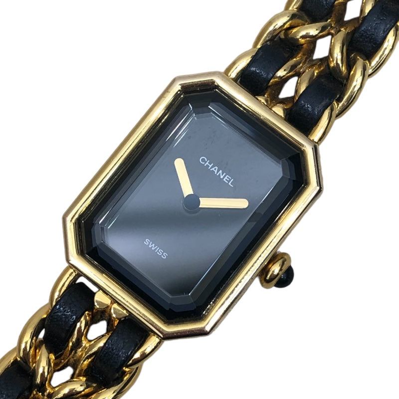 シャネル CHANEL プルミエールS H0001 ブラック GP レディース 腕時計 シャネル CHANEL プルミエールS H0001 ブラック GP レディース 腕時計
