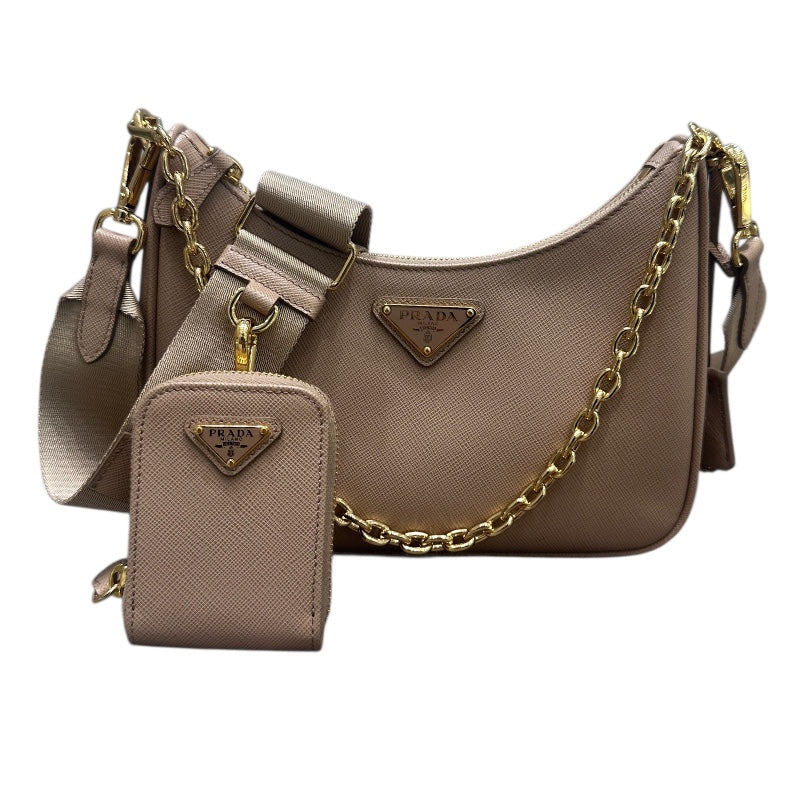 プラダ PRADA Re-Edition ショルダーバッグ 1BH204 ベージュ
