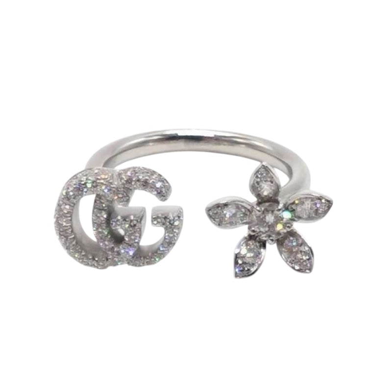 割引 グッチ GUCCI グッチフローラ ダイヤリング 750WG ジュエリー アクセサリー