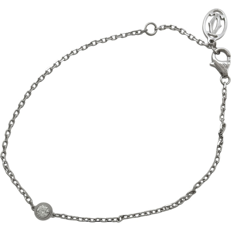 カルティエ Cartier ダムール 1Pダイヤブレス SM ホワイトゴールド