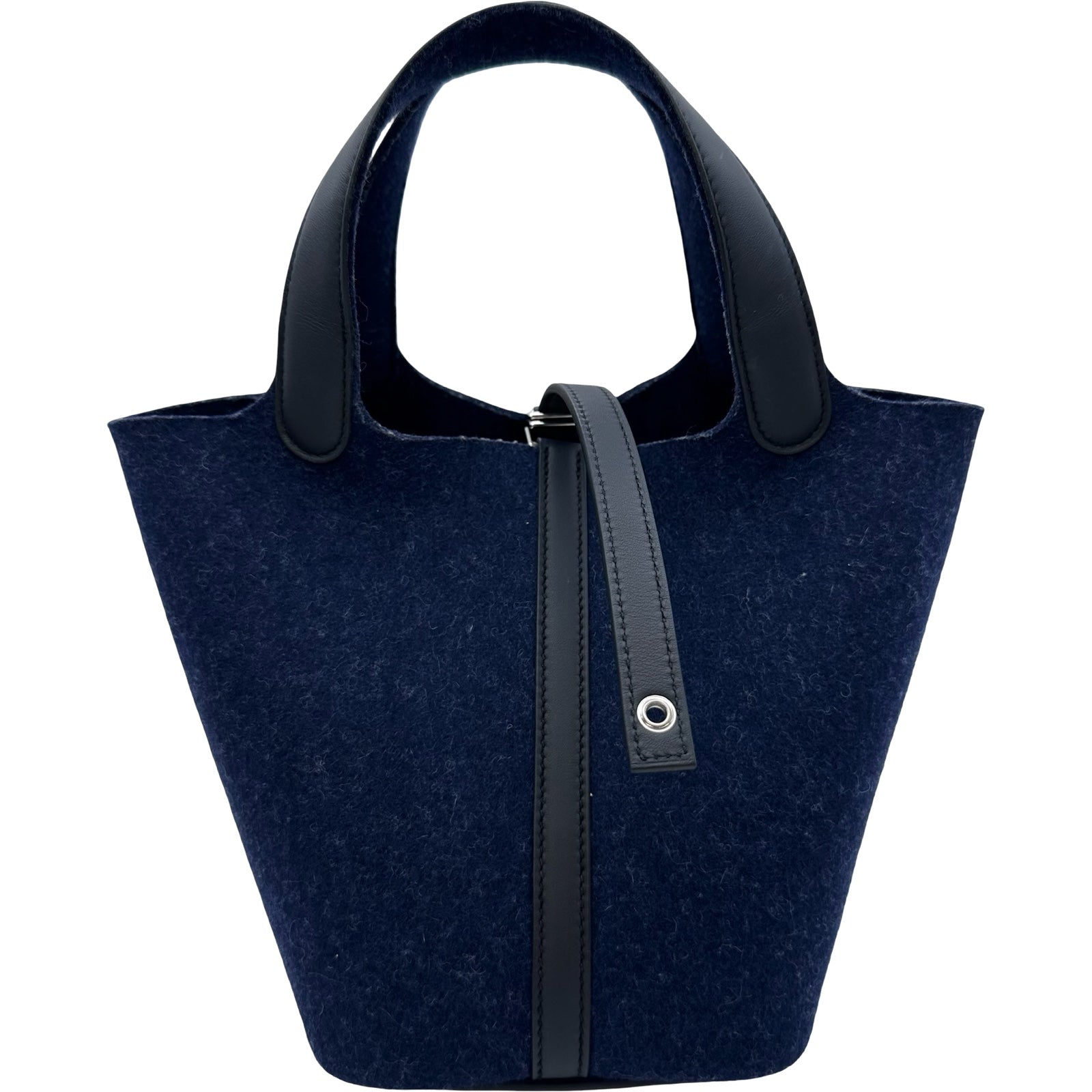 エルメス HERMES ピコタンロック PM U刻印 ブルーニュイ/ブラック
