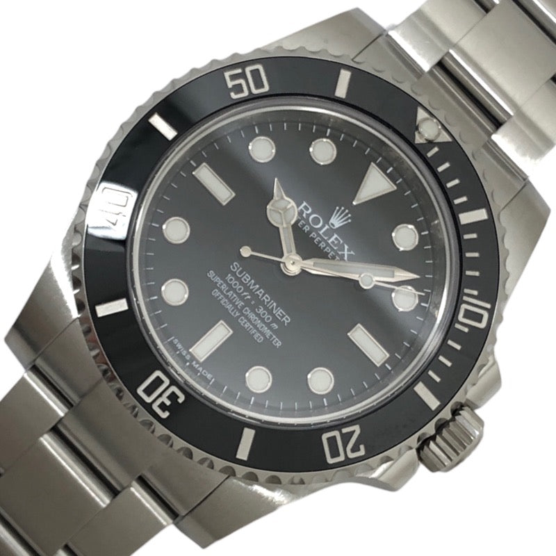ロレックス ROLEX サブマリーナ― ノンデイト 114060 ブラック文字盤 SS メンズ 腕時計