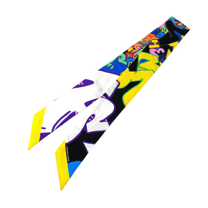 エルメス ツイリー　海とサーフとファン スカーフ マルチカラー シルク エルメス HERMES ツイリー マルチカラー シルク レディース スカーフ