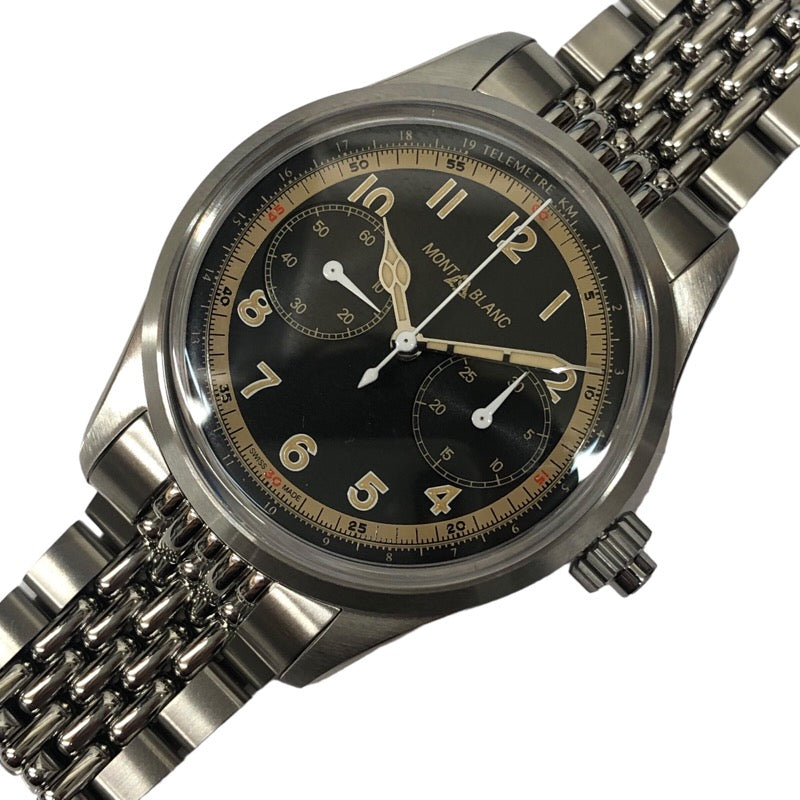 モンブラン MONT BLANC 1858 モノプッシャークロノグラフ 125582 ステンレススチール メンズ 腕時計 |  中古ブランドリユースショップ OKURA(おお蔵)