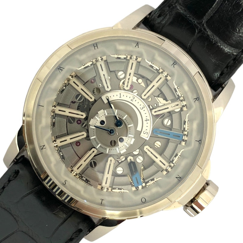 ハリーウィンストン HARRY WINSTON オーパス12 世界120本限定 500/MMEB46WL.K シルバー K18WG/革ベルト |  中古ブランドリユースショップ OKURA(おお蔵)