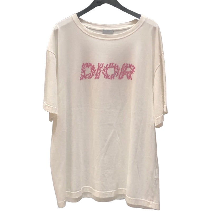 クリスチャン・ディオール Christian Dior イタリックコーラルロゴTシャツ 483J696C0847 ホワイト コットン メンズ |  中古ブランドリユースショップ OKURA(おお蔵)