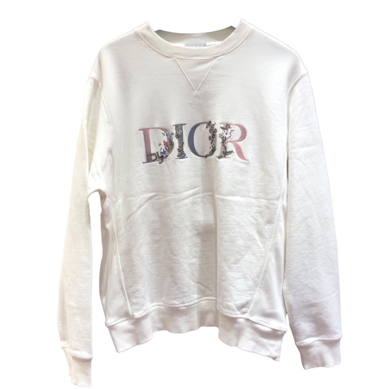 クリスチャン・ディオール Christian Dior フローラルロゴ刺繍スウェットシャツ 113J687A0531 コットン スウェット