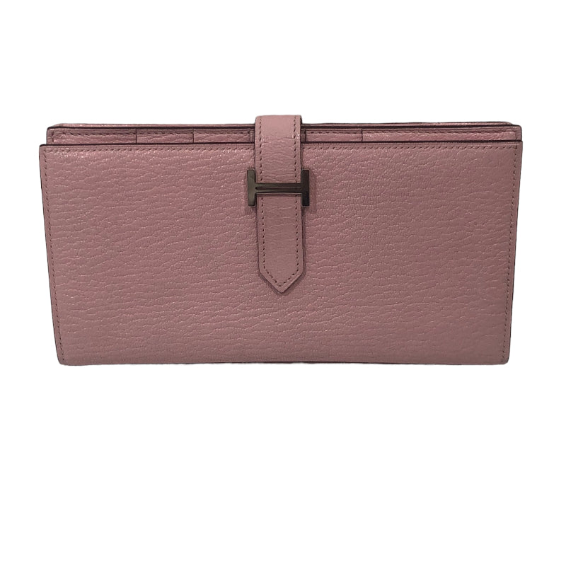 エルメス HERMES ベアンスフレ T刻印 ローズサクラ/SV金具 シェーブル 