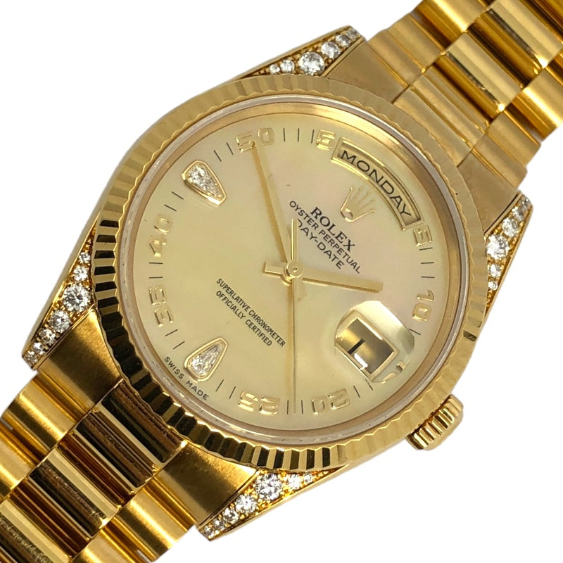 ロレックス ROLEX デイデイト36 イエローシェル 1183382BR イエロー K18YG 自動巻き メンズ 腕時計