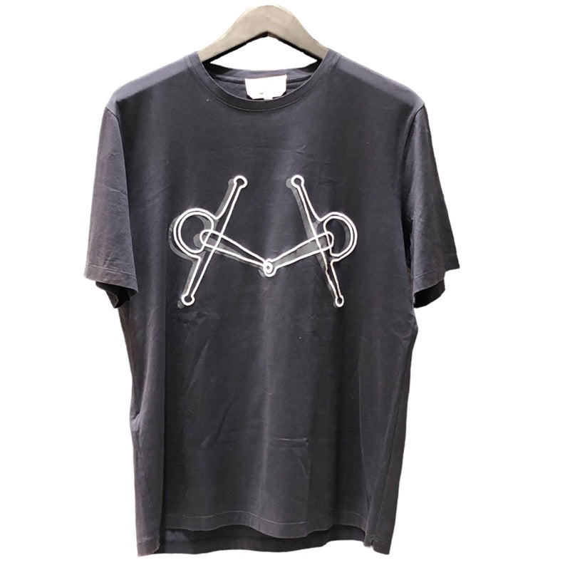 エルメス HERMES Imprime Mors 刺繍Tシャツ ネイビー コットン メンズ 半袖Ｔシャツ | 中古ブランドリユースショップ  OKURA(おお蔵)