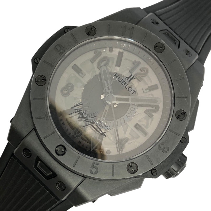 ウブロ HUBLOT ビッグバン GMT オールブラック ヨウジヤマモト