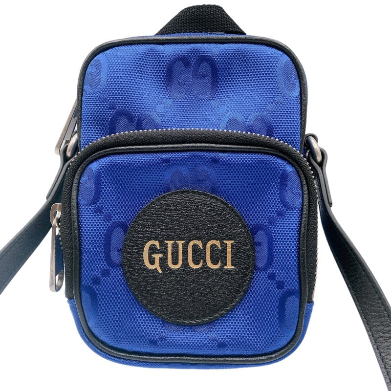 グッチ GUCCI オフザグリッドミニショルダー 643882 ブルー・ブラック ナイロン・レザー レディース ショルダーバッグ |  中古ブランドリユースショップ OKURA(おお蔵)