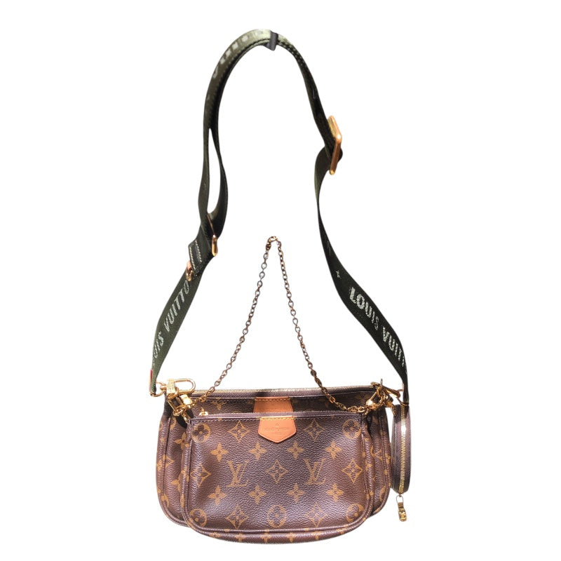 ルイヴィトン モノグラム ミュルティ ポシェット アクセソワール カーキ ルイ・ヴィトン LOUIS VUITTON ミュルティ・ポシェット・アクセ