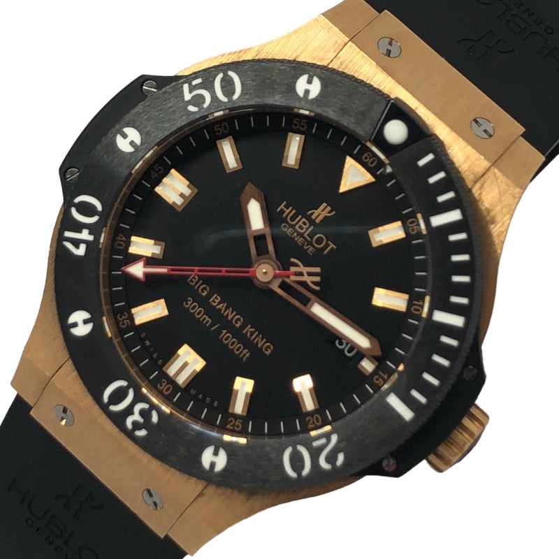 ウブロ HUBLOT ビッグバン キング 312.PM.1128.RX ブラック K18PG