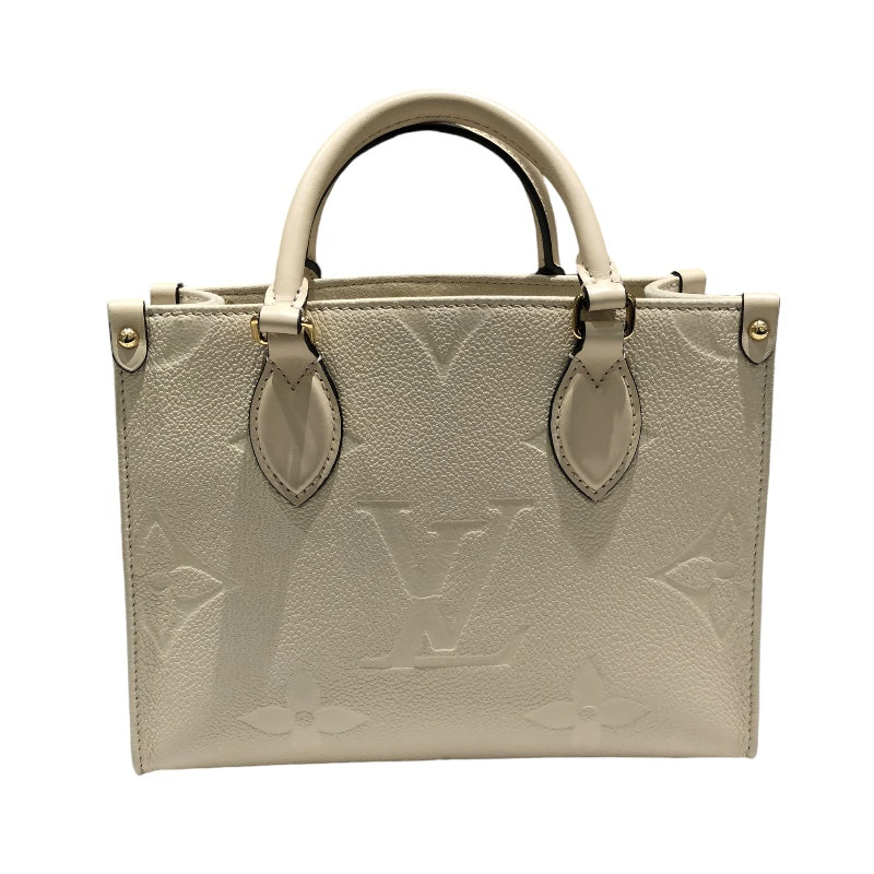 ルイ・ヴィトン LOUIS VUITTON オンザゴーPM M46569 ホワイト アンプラント レディース ハンドバッグ |  中古ブランドリユースショップ OKURA(おお蔵)