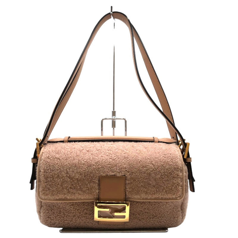フェンディーバッグ フェンディ FENDI Wフェイスショルダー 8BR794 ベージュ ファー