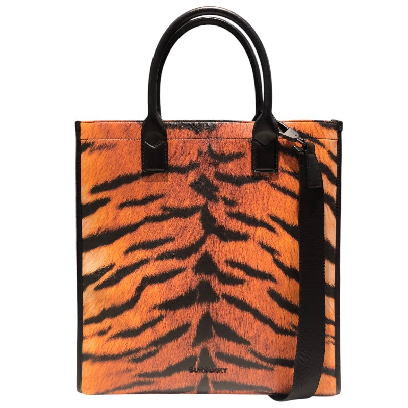 バーバリー BURBERRY タイガープリント2WAYトート ブラック・イエロー