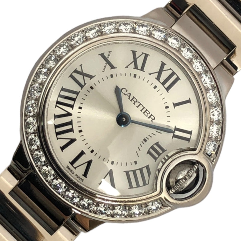 カルティエ Cartier バロンブルー ドゥ カルティエ SM WE9003Z3 シルバー K18WG クオーツ レディース 腕時計 |  中古ブランドリユースショップ OKURA(おお蔵)