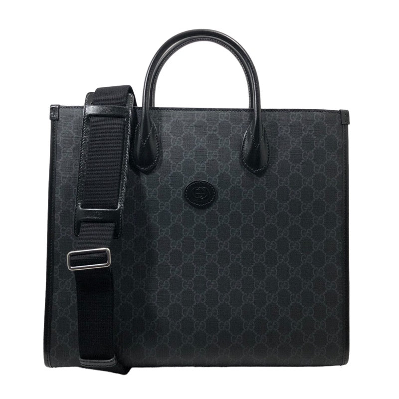 グッチ GUCCI GGスプリーム2WAYトートバッグ 674148 ブラック GG 