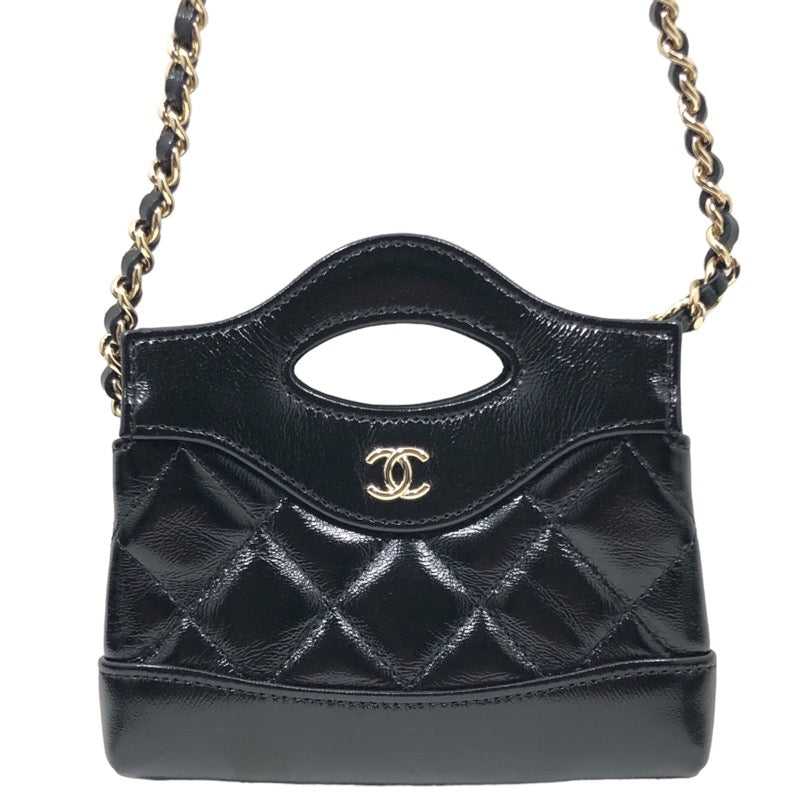 シャネル CHANEL チェーンクラッチ AP3875 ブラック シャイニーラムスキン レディース クラッチバッグ | 中古ブランドリユースショップ  OKURA(おお蔵)