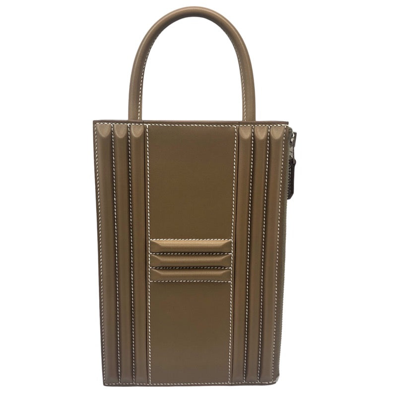 エルメス HERMES カデナバッグ エトゥープ タデラクト/B刻印/SV