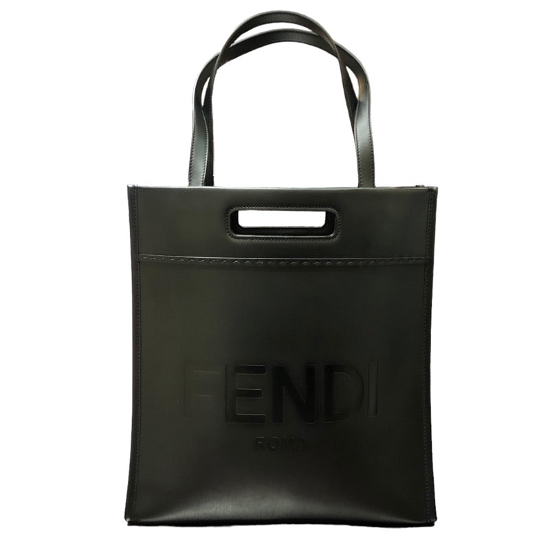 フェンディ FENDI ショッピング ロゴトートバッグ 7VA481 ブラック カーフスキン メンズ トートバッグ | 中古ブランドリユースショップ  OKURA(おお蔵)