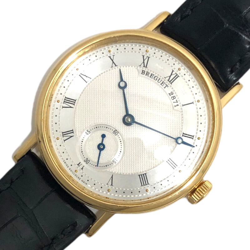 ブレゲ Breguet クラシック ツインバレル 5907BA/12/984 シルバー文字盤 K18YG/レザーストラップ メンズ 腕時計 |  中古ブランドリユースショップ OKURA(おお蔵)