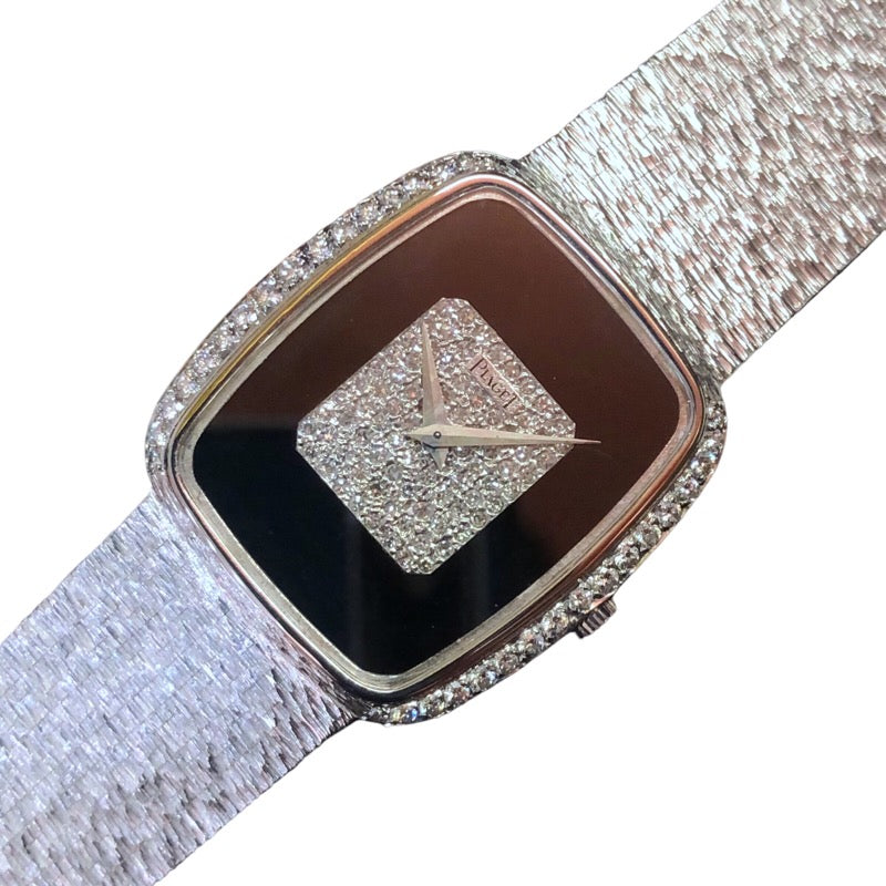 ピアジェ PIAGET メンズウォッチ K18WG ダイヤモンド 9765A6 ブラック K18ホワイトゴールド 手巻き メンズ 腕時計 |  中古ブランドリユースショップ OKURA(おお蔵)