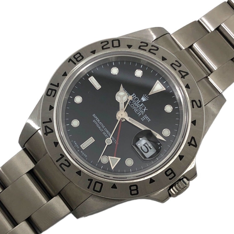 ROLEX 16570 エクスプローラー2 腕時計 SS SS メンズ弊社点検済保証期間 - www.idomeiron.co.il