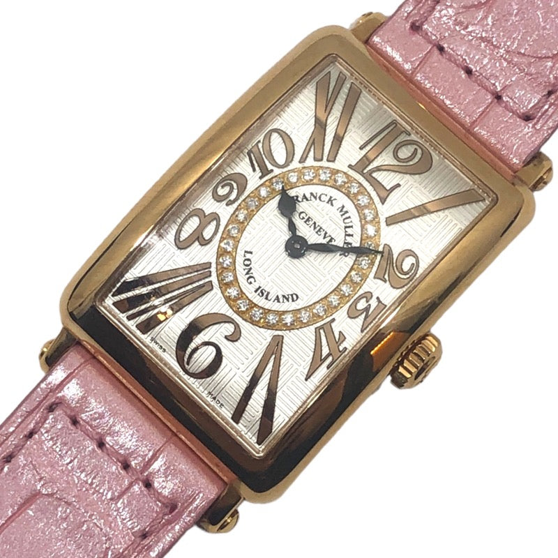 フランク・ミュラー FRANCK MULLER ロングアイランド 952QZ RELV RCD1R シルバー K18PG/レザーストラップ |  中古ブランドリユースショップ OKURA(おお蔵)