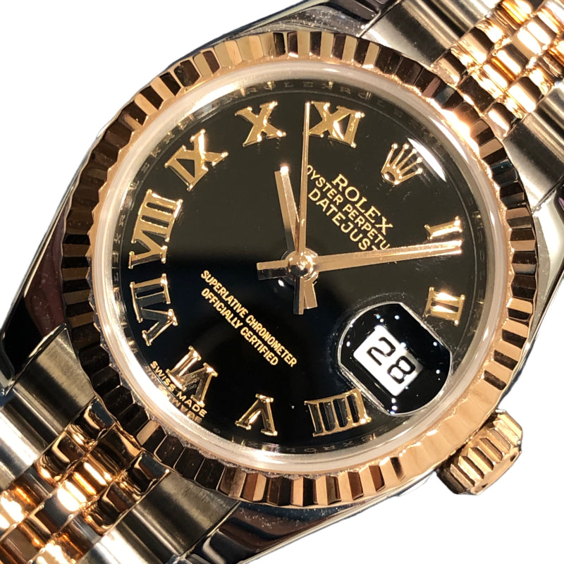 ロレックス ROLEX デイトジャスト26 179171 SS/PG 自動巻き レディース 腕時計 | 中古ブランドリユースショップ  OKURA(おお蔵)