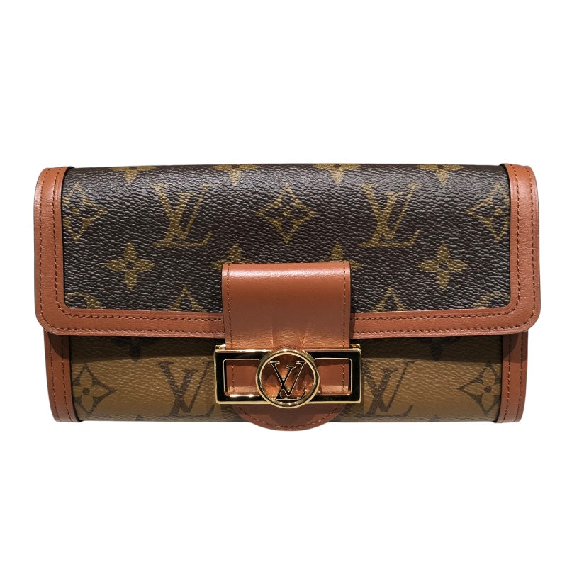 ルイ・ヴィトン LOUIS VUITTON ポルトフォイユ・サラドーフィーヌ M46645 モノグラム・リバース レディース 長財布 |  中古ブランドリユースショップ OKURA(おお蔵)