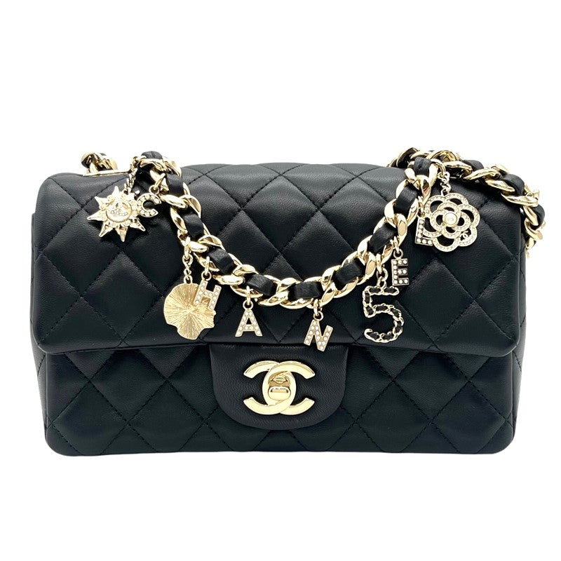 シャネル CHANEL マトラッセ20 チャームショルダーバッグ AS2326 ブラック GD金具 ラムスキン レディース ショルダーバッグ |  中古ブランドリユースショップ OKURA(おお蔵)